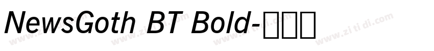 NewsGoth BT Bold字体转换 NewsGoth BT Bold字体转换